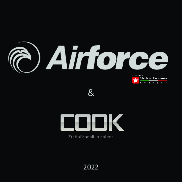 Airforce katalog in cenik kuhinjskih nap in kuhalnih plošč 2022